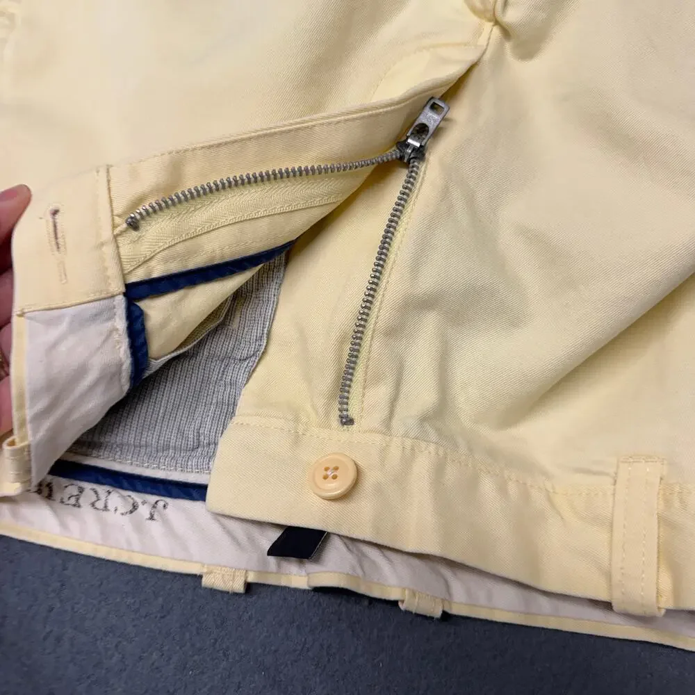J Crew Shorts Broken In Regular‎ Fit Chino Coastal Yellow Mens 34 (34x9 ACTUAL)